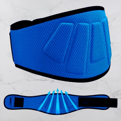 Ceinture pour la musculation - FitnessWaistBelts™ - Bleu - Fitronik