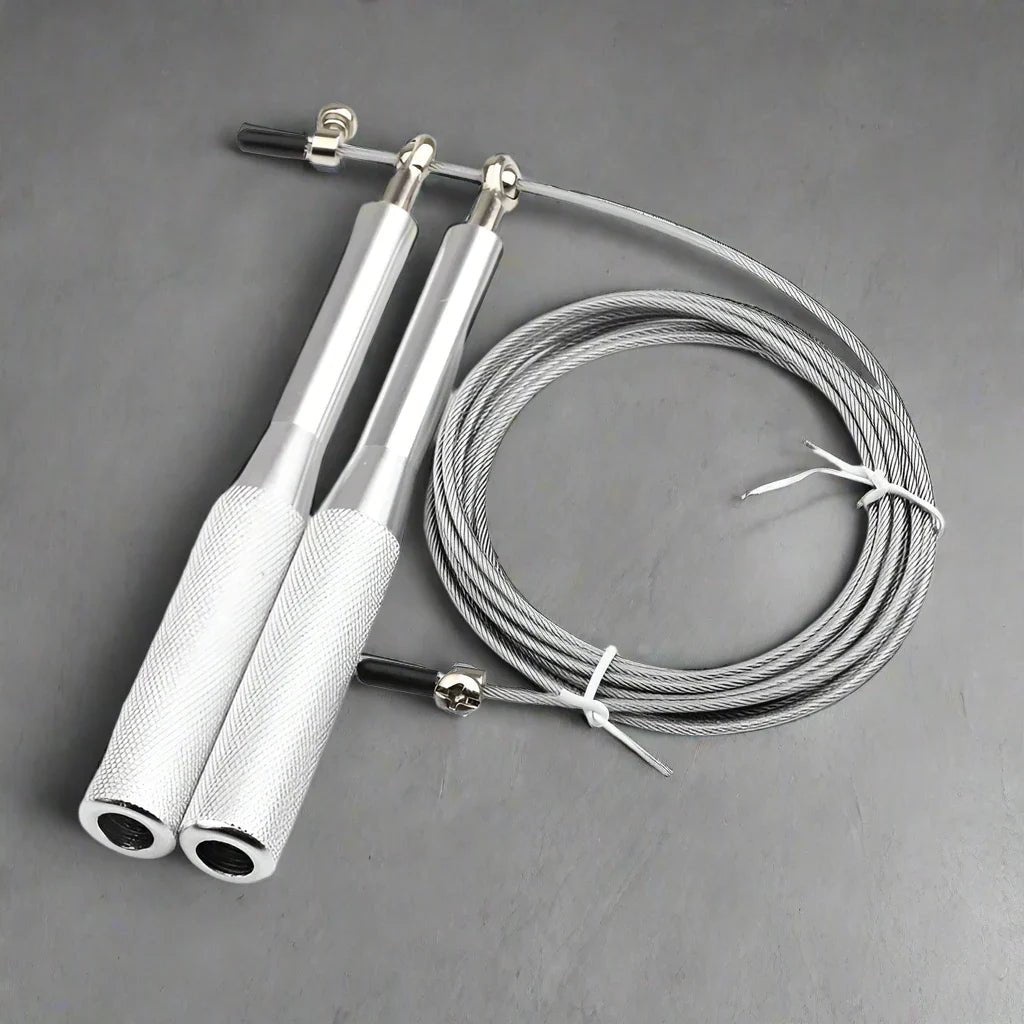 Corde à Sauter - JumpRopeCrossfit™ - Argent - Fitronik