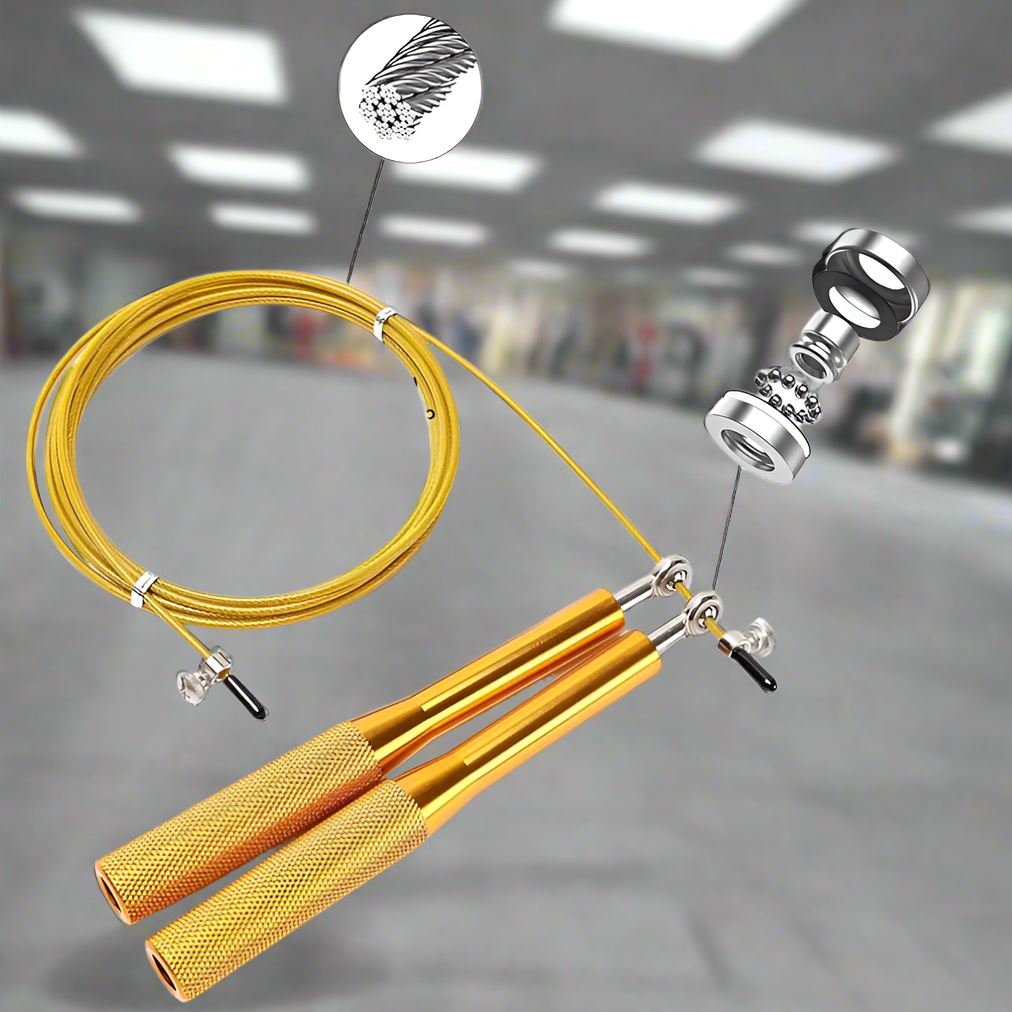 Corde à Sauter - JumpRopeCrossfit™ - Or - Fitronik