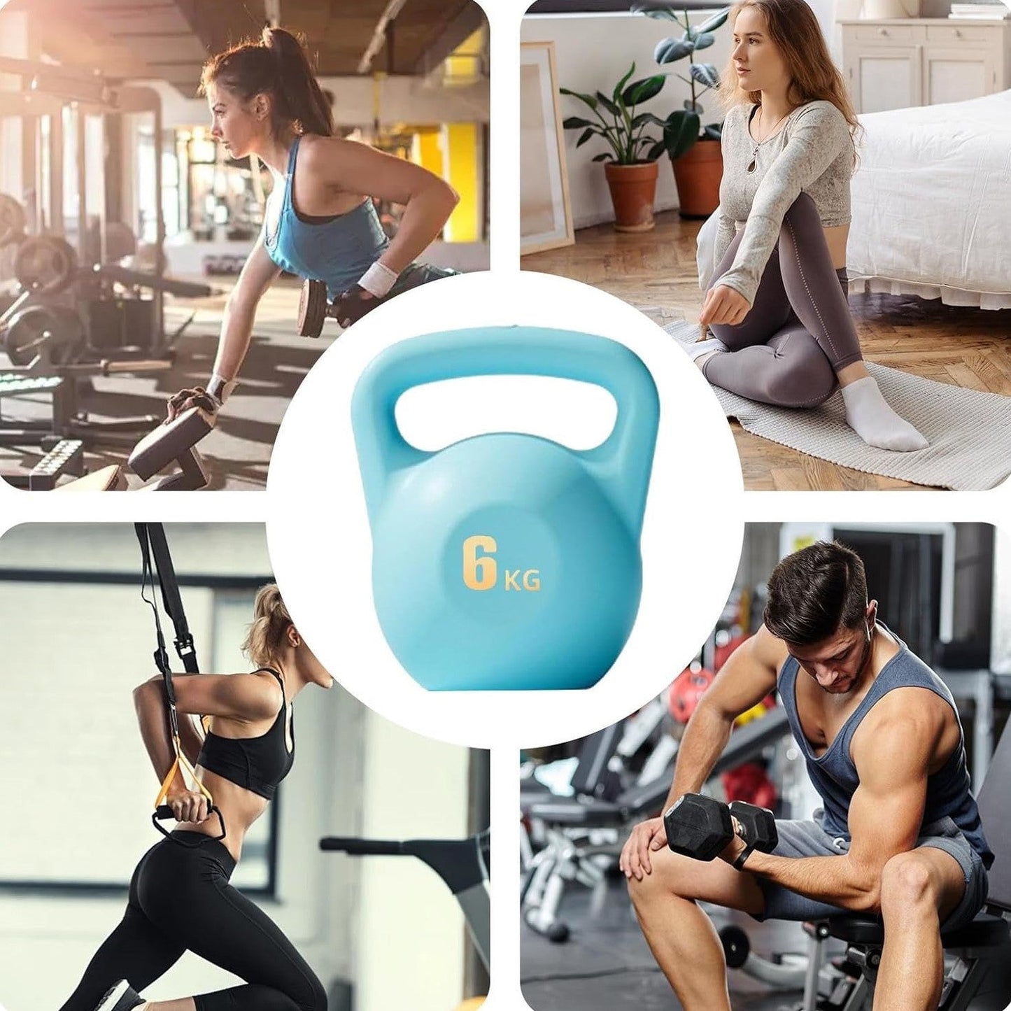 Kettlebell Souple - SoftKettle™ - Bleu - Fitronik
